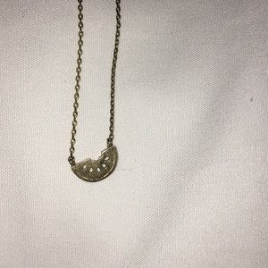 gold watermelon necklace